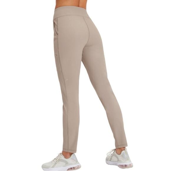 NEW FABLETICS Hybrid Cargo Pants Women's Small Smoke Tan Nylon Pockets Leggings - Picture 8 of 16